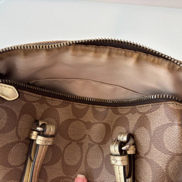 Coach Peyton Signature Bennett Mini Satchel (F49862) - Picture 9 of 11